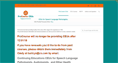 Desktop Screenshot of procourseceus.com
